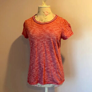 Madewell cotton short sleeve red and white tee size XS
